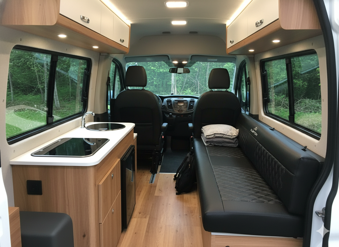 Ford custom dayvan cushions Blue Note Upholstery